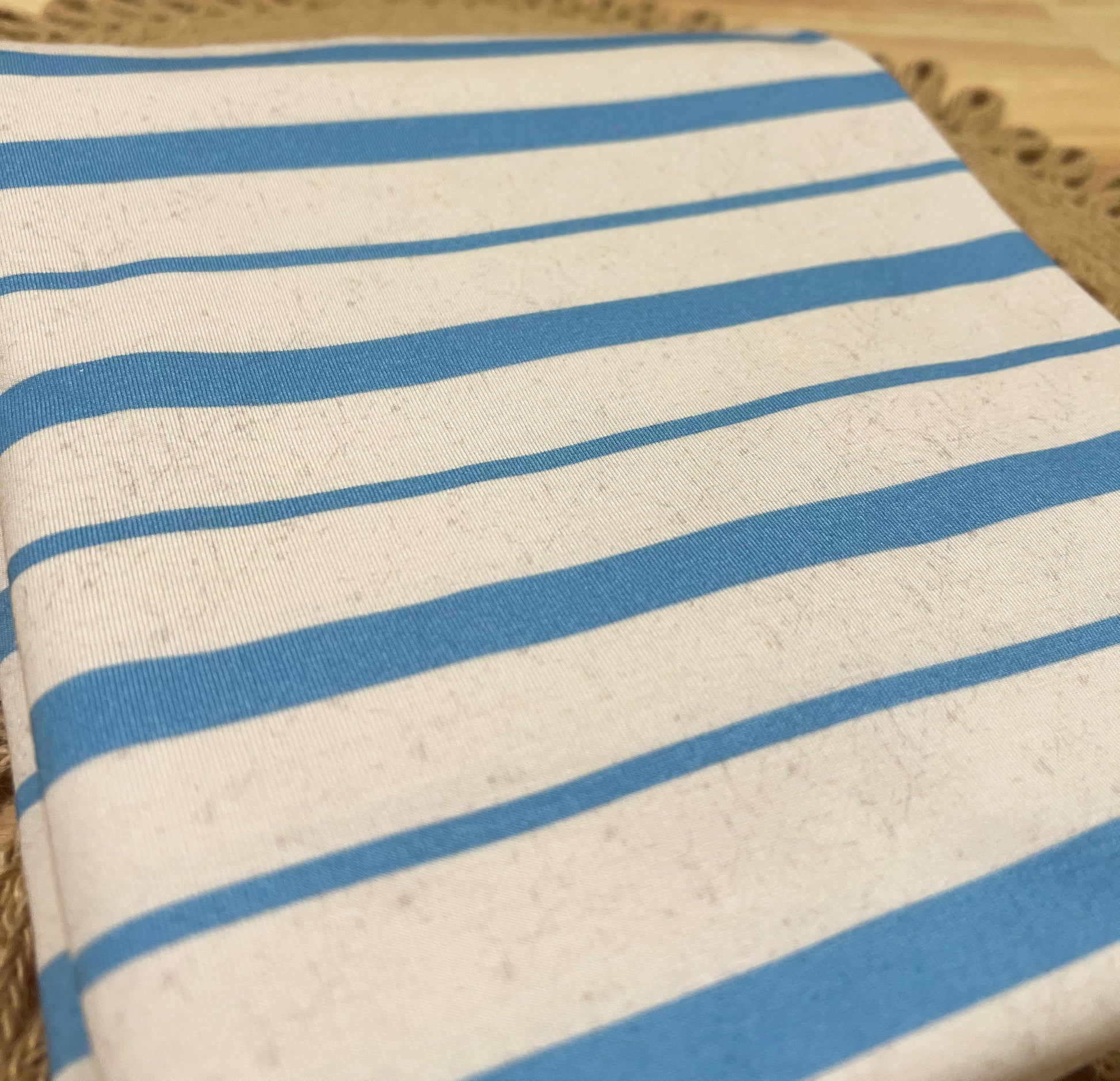 Blue and Cream Stripes | Bamboo Cotton Lycra