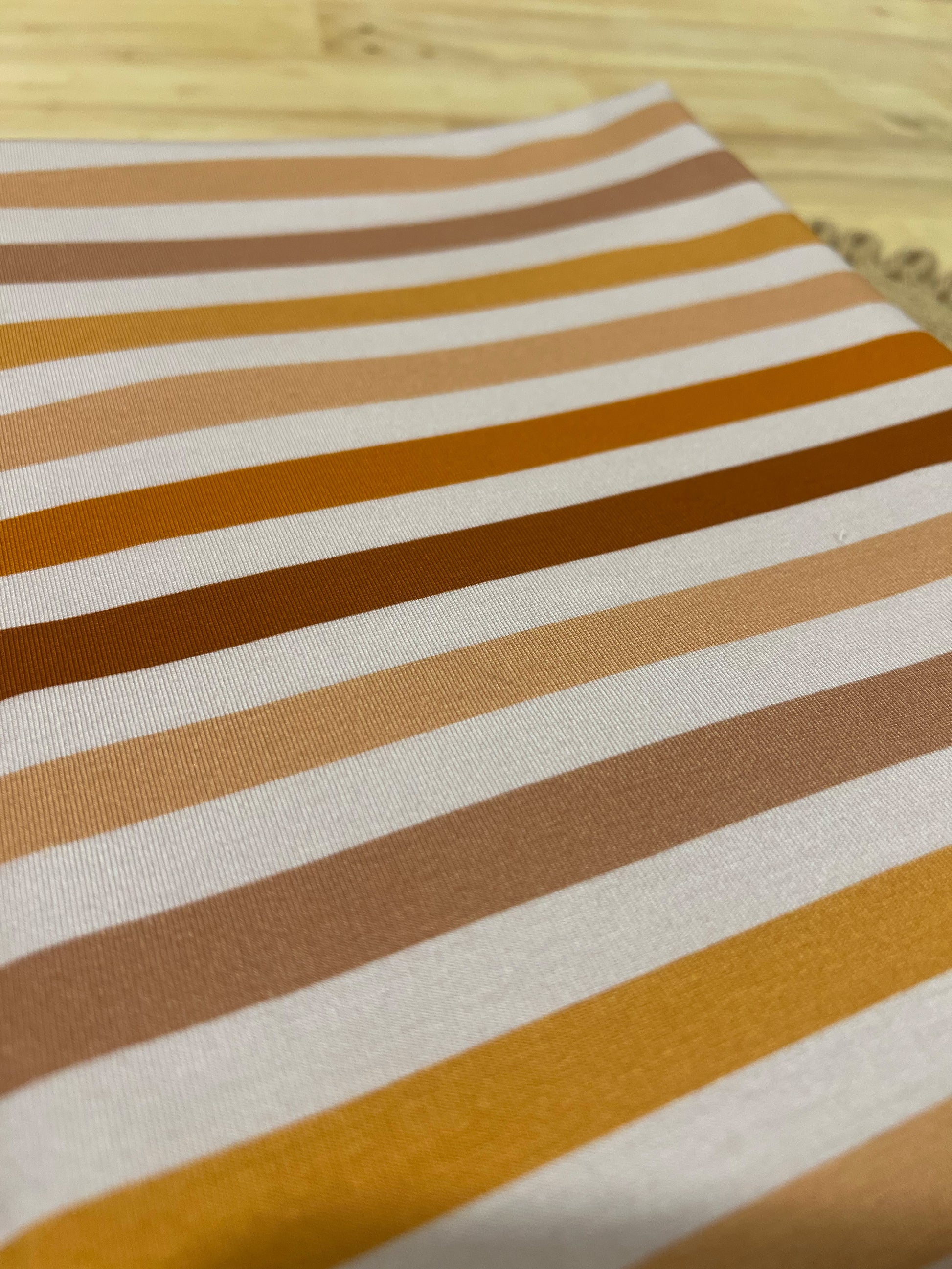 Fall Stripes Bamboo Cotton Lycra-Maddie & Kenz Textiles