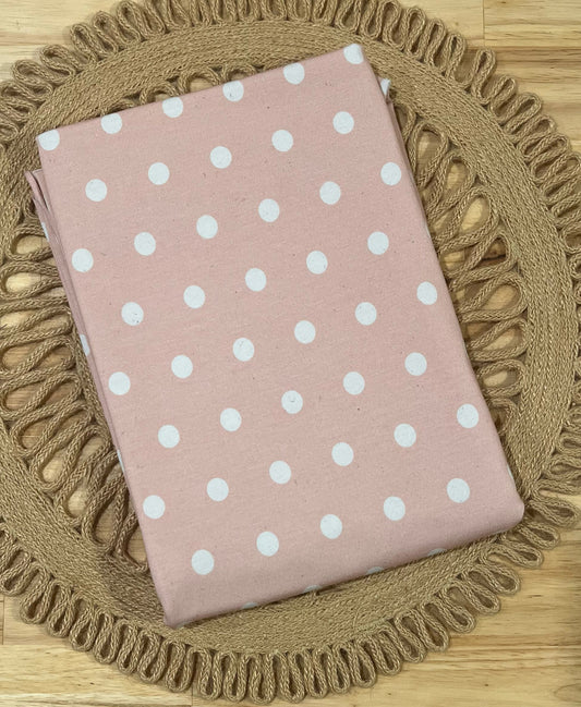Blush Pink Polka Dots | Bamboo Cotton Lycra